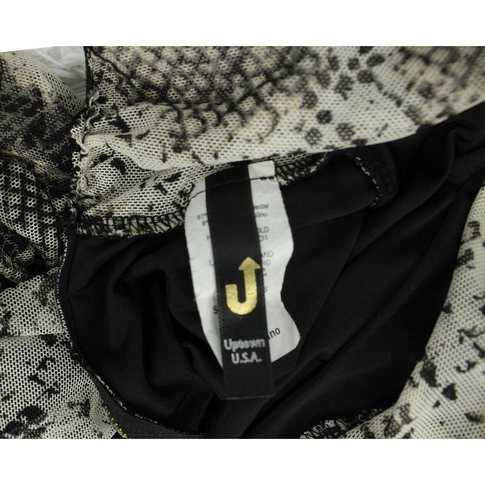 UTOWN U.S.A Women's Size Medium Rusched Animal Print Dress - Picture 9 of 10